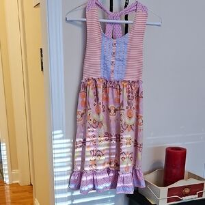 Matilda Jane Pink and Blue Floral Kids Dress